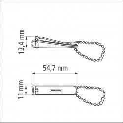 CORTADOR DE UNHA EM ACO CARBONO CROMADO PEQUENO TRAMONTINA