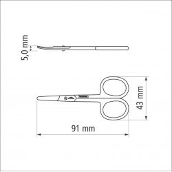 TESOURA DE UNHA PARA BEBES E ACABAMENTOS EM ACO INOX 3,5 TRAMONTINA