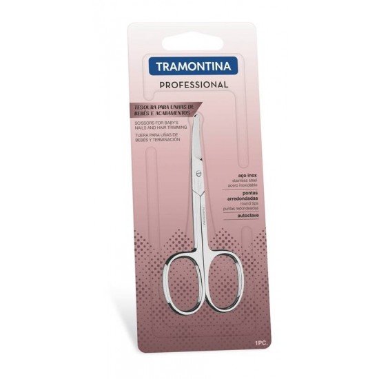 TESOURA DE UNHA PARA BEBES E ACABAMENTOS EM ACO INOX 3,5 TRAMONTINA