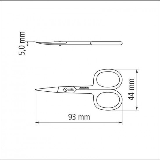 TESOURA DE UNHA E ACABAMENTOS EM ACO INOX 3,5 TRAMONTINA