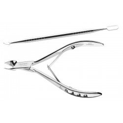 JOGO BASICO PARA CUTICULAS EM ACO INOX 2 PECAS TRAMONTINA