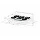 FOGAO COOKTOP FISCHER 4 BOCAS TRIPLA CHAMA INFINITY GAS MESA VIDRO BRANCO