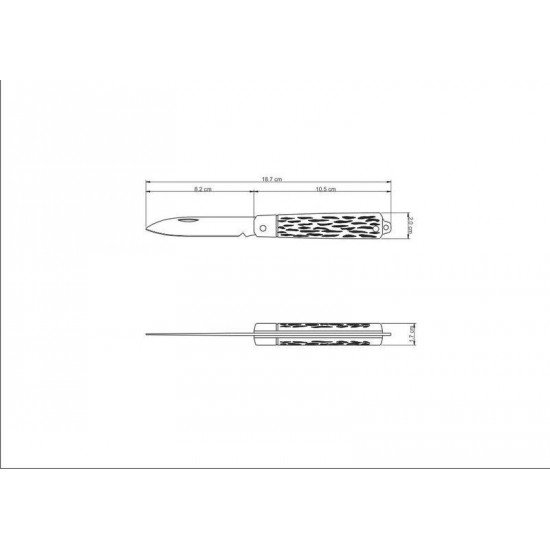CANIVETE TRAMONTINA COM LÂMINA EM AÇO INOX E CABO ABS 3