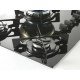 FOGAO COOKTOP FISCHER 5Q FIT LINE GAS TRIPLA CHAMA MESA VIDRO PRETO