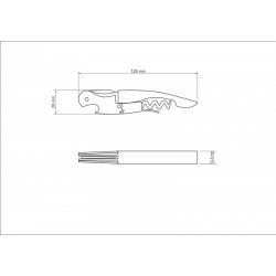 SACA-ROLHAS COM ABRIDOR EM ACO INOX TRAMONTINA