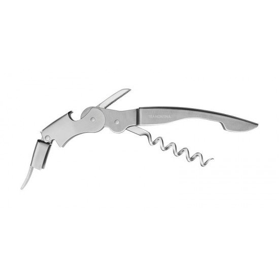 SACA-ROLHAS COM ABRIDOR EM ACO INOX TRAMONTINA