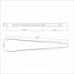 PEGADOR PARA CARNE CHURRASCO COM LAMINA EM ACO INOX E CABO DE MADEIRA 47 CM TRAMONTINA