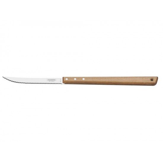 FACA TRINCHANTE 8 LAMINA DE ACO INOX E CABO DE MADEIRA TRAMONTINA