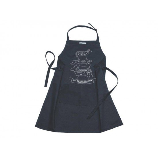 AVENTAL PRETO AVENTAL DE ALGODAO TRAMONTINA