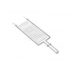 GRELHA TRAMONTINA CHURRASCO EM AÇO INOX 31X18 CM