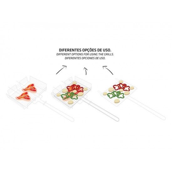 GRELHA PARA VEGETAIS GRELHA DE ACO INOX TRAMONTINA