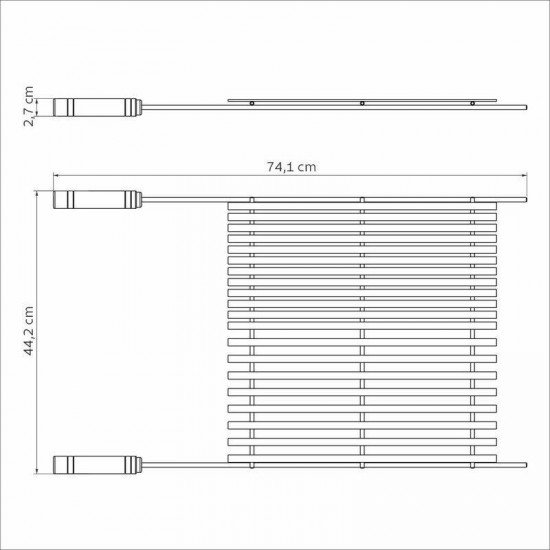 GRELHA TRAMONTINA CHURRASCO BLACK EM AÇO CARBONO NITROCARBONETADO COM CABOS DE MADEIRA
