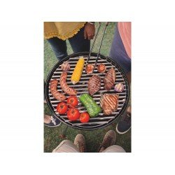 CHURRASQUEIRA A CARVAO TCP 450 PRETO PECAS DE ACO INOX E ACO CORBONO ESMALTADO TRAMONTINA