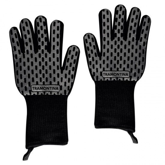 LUVA TRAMONTINA CHURRASCO BLACK 02 PEÇAS