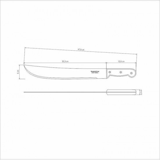 FACAO MATO CARBONO 14 PRE TRAMONTINA