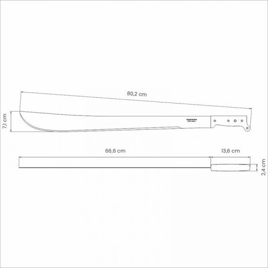 FACAO MATO CARBONO 26 PRE TRAMONTINA