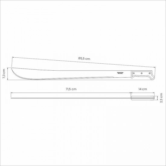 FACAO MATO CARBONO 28 TRAMONTINA