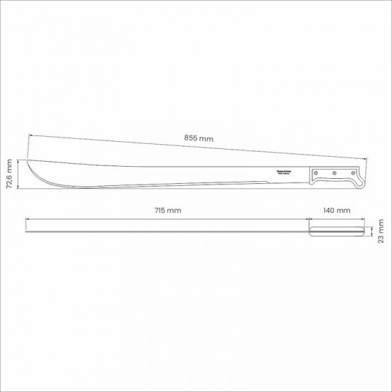 FACAO MATO CARBONO 28 TRAMONTINA