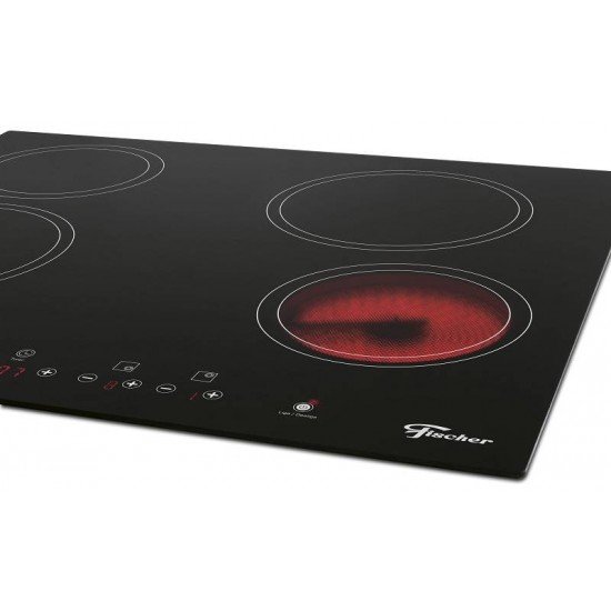 FOGAO COOKTOP FISCHER 4Q ELETRICO MESA VITROCERAMICA