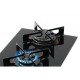 FOGAO COOKTOP FISCHER 2Q FIT LINE GAS MESA VIDRO PRETO BIVOLT