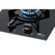 FOGAO COOKTOP FISCHER 2Q FIT LINE GAS MESA VIDRO PRETO BIVOLT