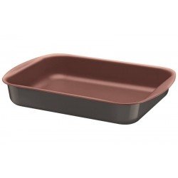 ASSADEIRA FUNDA VERMONT EM ALUMINIO COBRE ANTIADERENTE STARFLON T1 GRAFITE 34 CM 4,5 L TRAMONTINA