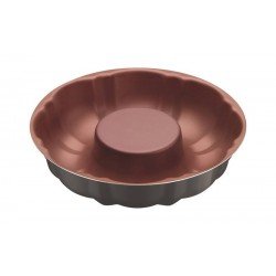 FORMA PARA BOLO VERMONT EM ALUMINIO COBRE ANTIADERENTE STARFLON T1 GRAFITE 24 CM 2 L TRAMONTINA