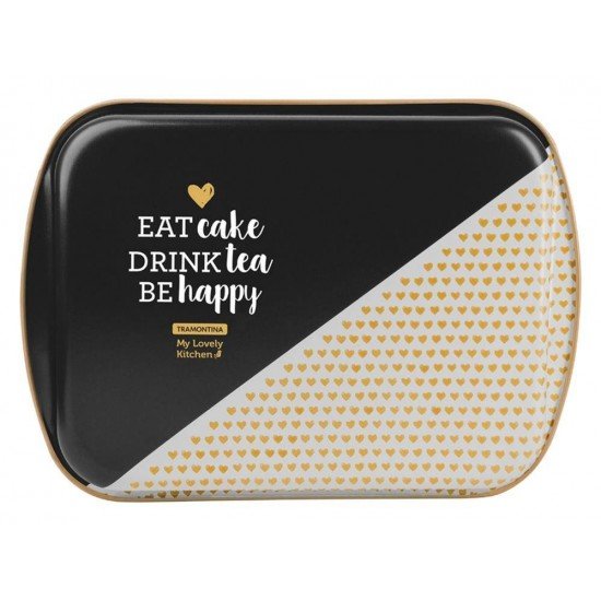 ASSADEIRA RASA 34CM 2 5L MY LOVELY MISTO ALUMINIO COM REV. ANTIADERENTE E POLIESTER TRAMONTINA