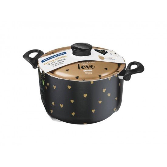ESPAGUETEIRA 22CM 6 0L MY LOVELY MISTO ALUMINIO COM REV ANTIADERENTE E POLIESTER TRAMONTINA