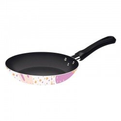 FRIGIDEIRA TRAMONTINA EM ALUMÍNIO COM REVESTIMENTO INTERNO ANTIADERENTE STARFLON MAX E EXTERNO EM SILICONE ESTAMPADO BRANCO 24 CM 1,2 L