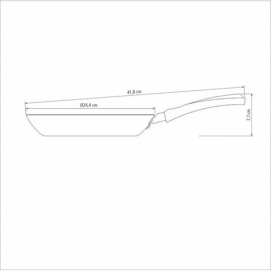 FRIGIDEIRA TRAMONTINA EM ALUMÍNIO COM REVESTIMENTO INTERNO ANTIADERENTE STARFLON MAX E EXTERNO EM SILICONE ESTAMPADO VERMELHO 24 CM 1,2 L