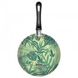 FRIGIDEIRA TRAMONTINA EM ALUMÍNIO COM REVESTIMENTO INTERNO EM ANTIADERENTE STARFLON MAX E EXTERNO SILICONADO ESTAMPADO VERDE 24 CM 1,2 L