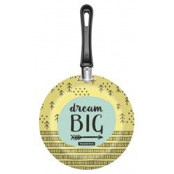 FRIGIDEIRA EM ALUMINIO STARFLON MAX E EXTERNO DE SILICONE ESTAMPADO AMARELO 22 CM 1 L TRAMONTINA