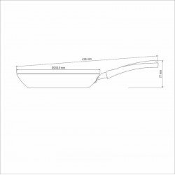 FRIGIDEIRA EM ALUMINIO STARFLON MAX E EXTERNO DE SILICONE ESTAMPADO ROSA 24 CM 1,2 L TRAMONTINA