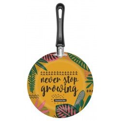 FRIGIDEIRA EM ALUMINIO STARFLON MAX E EXTERNO DE SILICONE ESTAMPADO AMARELO 24 CM 1,2 L TRAMONTINA