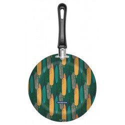 FRIGIDEIRA EM ALUMINIO STARFLON MAX E EXTERNO DE SILICONE ESTAMPADO VERDE 26 CM 1,8 L TRAMONTINA