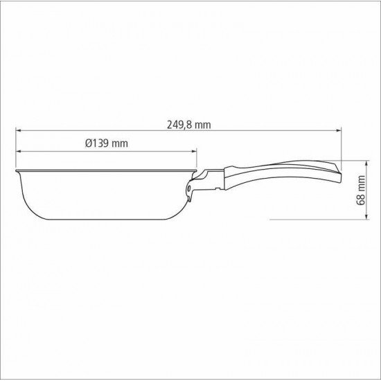 FRIGIDEIRA PARA OVO TRAMONTINA POWER UP EM ALUMÍNIO COM REVESTIMENTO INTERNO E EXTERNO EM ANTIADERENTE STARFLON MAX LARANJA 13 CM 0,4 L