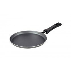 PANQUEQUEIRA TRAMONTINA POWER UP EM ALUMÍNIO COM REVESTIMENTO INTERNO EM ANTIADERENTE STARFLON MAX E EXTERNO SILICONADO CINZA 22 CM 0,6 L