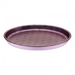 ASSADEIRA PARA PIZZA TRAMONTINA MULHER-MARAVILHA 1984 EM ALUMÍNIO COM REVESTIMENTO INTERNO ANTIADERENTE E EXTERNO POLIÉSTER ROXO SUAVE 30 CM 1,8 L