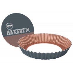 FORMA FUNDO REMOVIVEL 24CM 1 6L BAKERY CINZA ALUMINIO COM REV ANTIADERENTE E POLIESTER TRAMONTINA