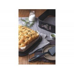 FORMA COM FUNDO REMOVIVEL 24CM BAKERY CINZA ACO CARBONO COM REVESTIMENTO ANTIADERENTE TRAMONTINA