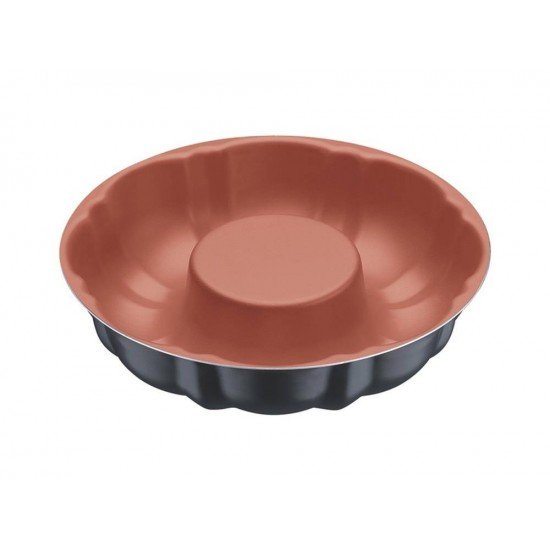 FORMA PARA BOLO 24CM BAKERY CINZA ALUMINIO COM REVESTIMENTO ANTIADERENTE TRAMONTINA