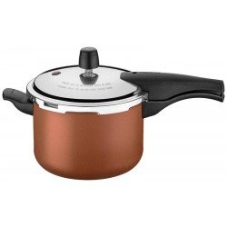 PANELA DE PRESSAO EM ALUMINIO COM REVESTIMENTO INTERNO EM ANTIADERENTE 20 CM 4,5 L TRAMONTINA