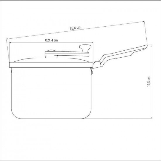 PIPOQUEIRA EM ALUMINIO ANTIADERENTE VERMELHA 20CM 3,5L TRAMONTINA
