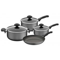 JOGO DE PANELAS EM ALUMINIO COM REVESTIMENTO INTERNO EM ANTIADERENTE STARFLON T1 4 PECAS TRAMONTINA