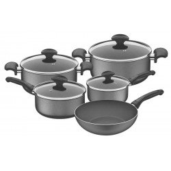 JOGO DE PANELAS DE ALUMINIO COM REVESTIMENTO INTERNO DE ANTIADERENTE 5 PECAS TRAMONTINA