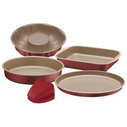 JOGO DE ASSADEIRAS EM ALUMINIO COM REVESTIMENTO ANTIADERENTE STARFLONT T1 5 PECAS TRAMONTINA