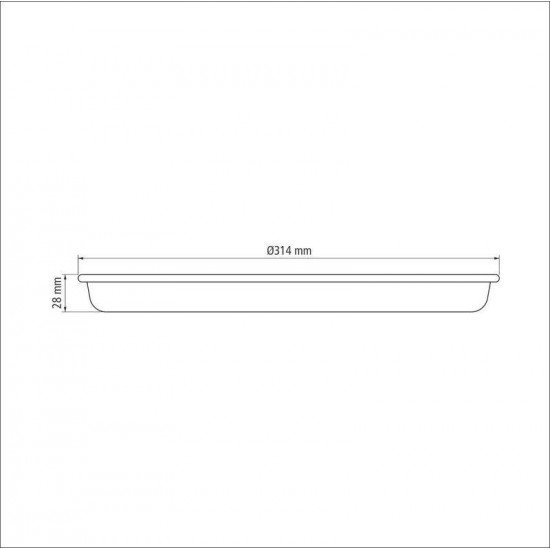 ASSADEIRA PARA PIZZA TRAMONTINA FORMIA EM ALUMÍNIO COM REVESTIMENTO INTERNO E EXTERNO ANTIADERENTE STARFLON MAX PRETO 30 CM 1,8 L