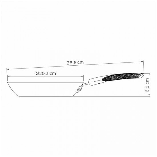 FRIGIDEIRA TRAMONTINA LYF EM ALUMÍNIO COM REVESTIMENTO INTERNO E EXTERNO EM ANTIADERENTE STARFLON MAX VERDE NATUREZA 20 CM 0,8 L
