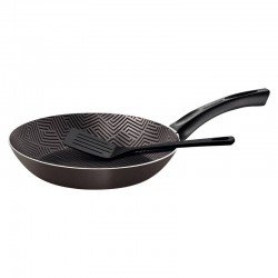 FRIGIDEIRA TRAMONTINA PARIS EM ALUMÍNIO COM REVESTIMENTO INTERNO E EXTERNO EM ANTIADERENTE STARFLON MAX CHUMBO COM ESPÁTULA DE NYLON 28 CM 2,0 L